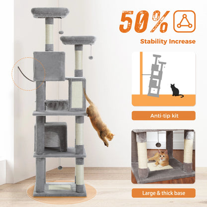 Large Cat Tower for Indoor Cats