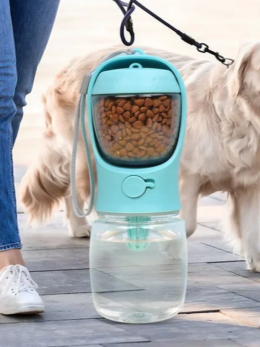 Portable Water Bottle with Food Storage