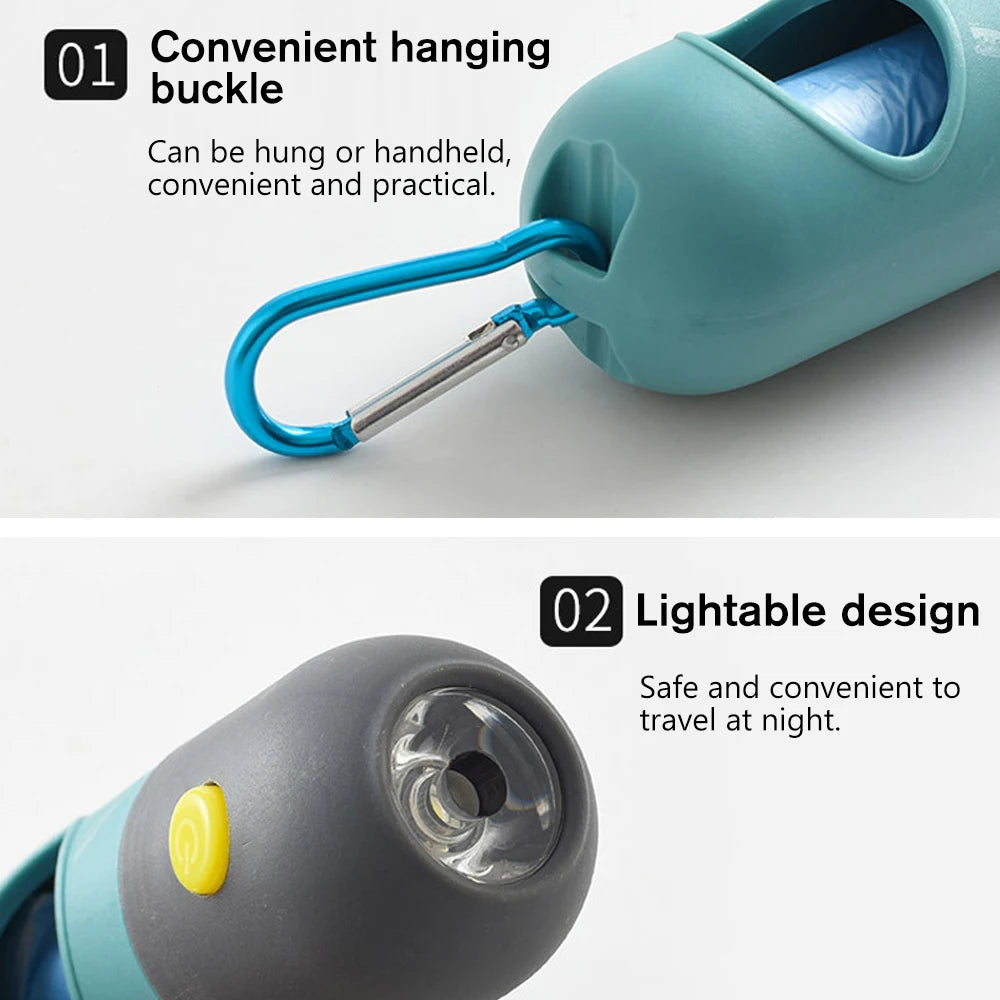 Bag Dispenser with Flashlight