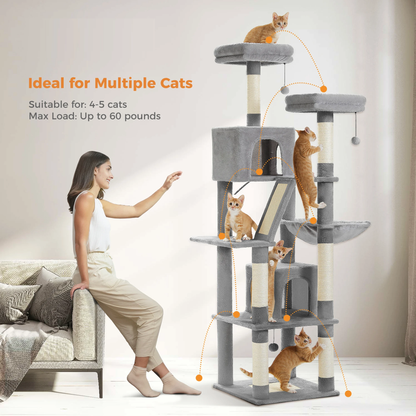 Large Cat Tower for Indoor Cats