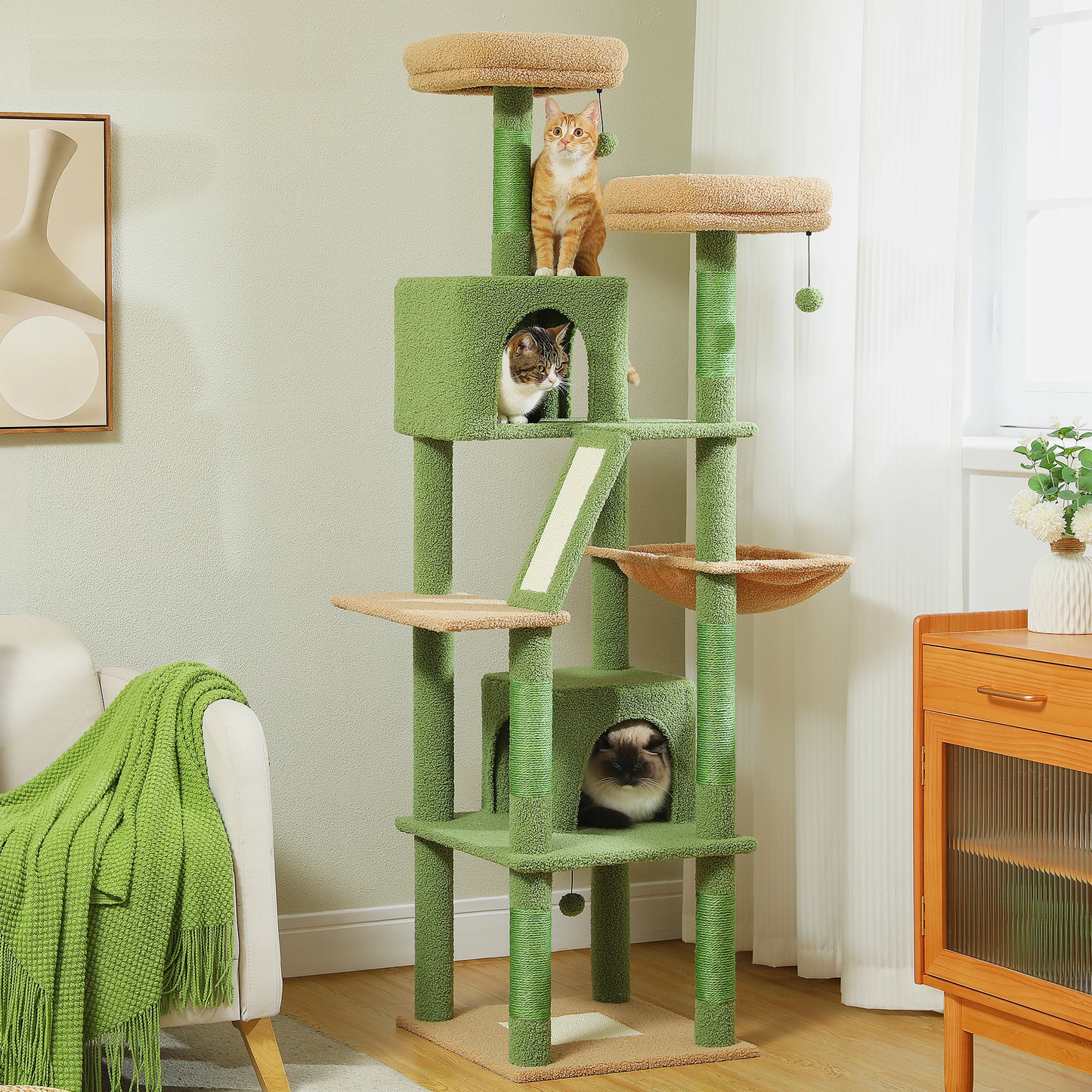 Large Cat Tower for Indoor Cats