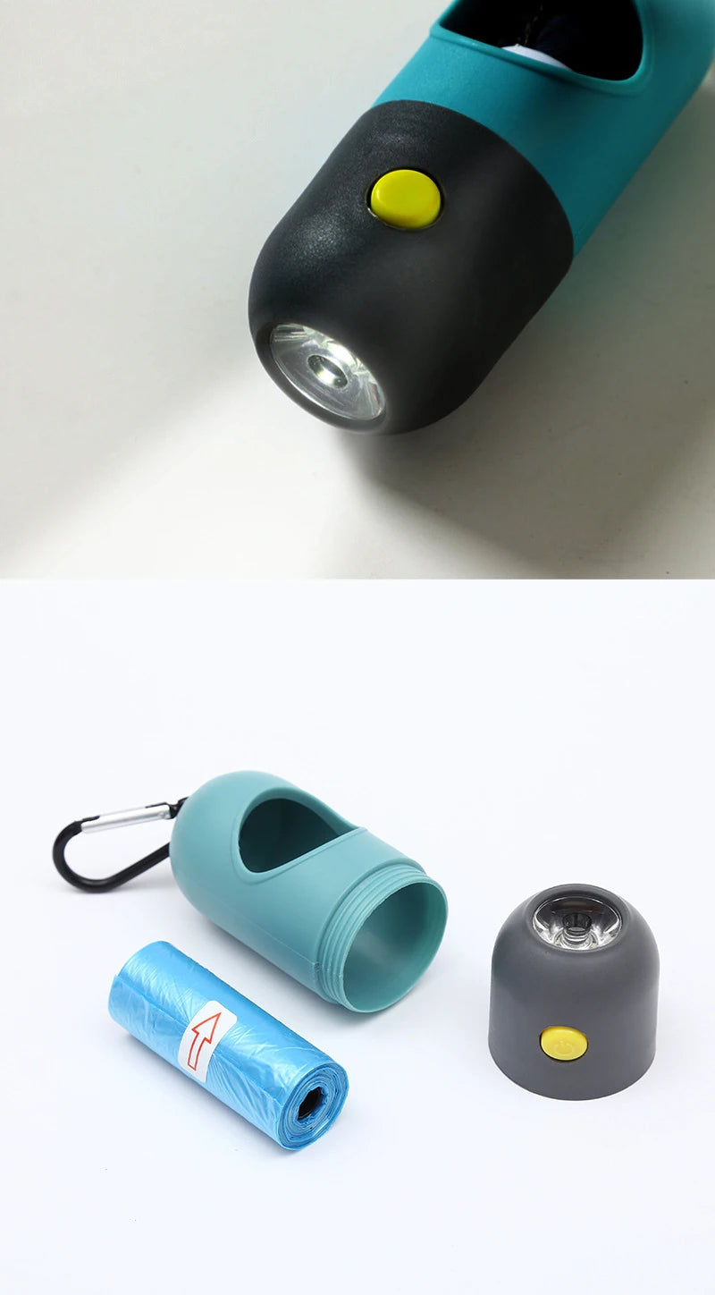 Bag Dispenser with Flashlight