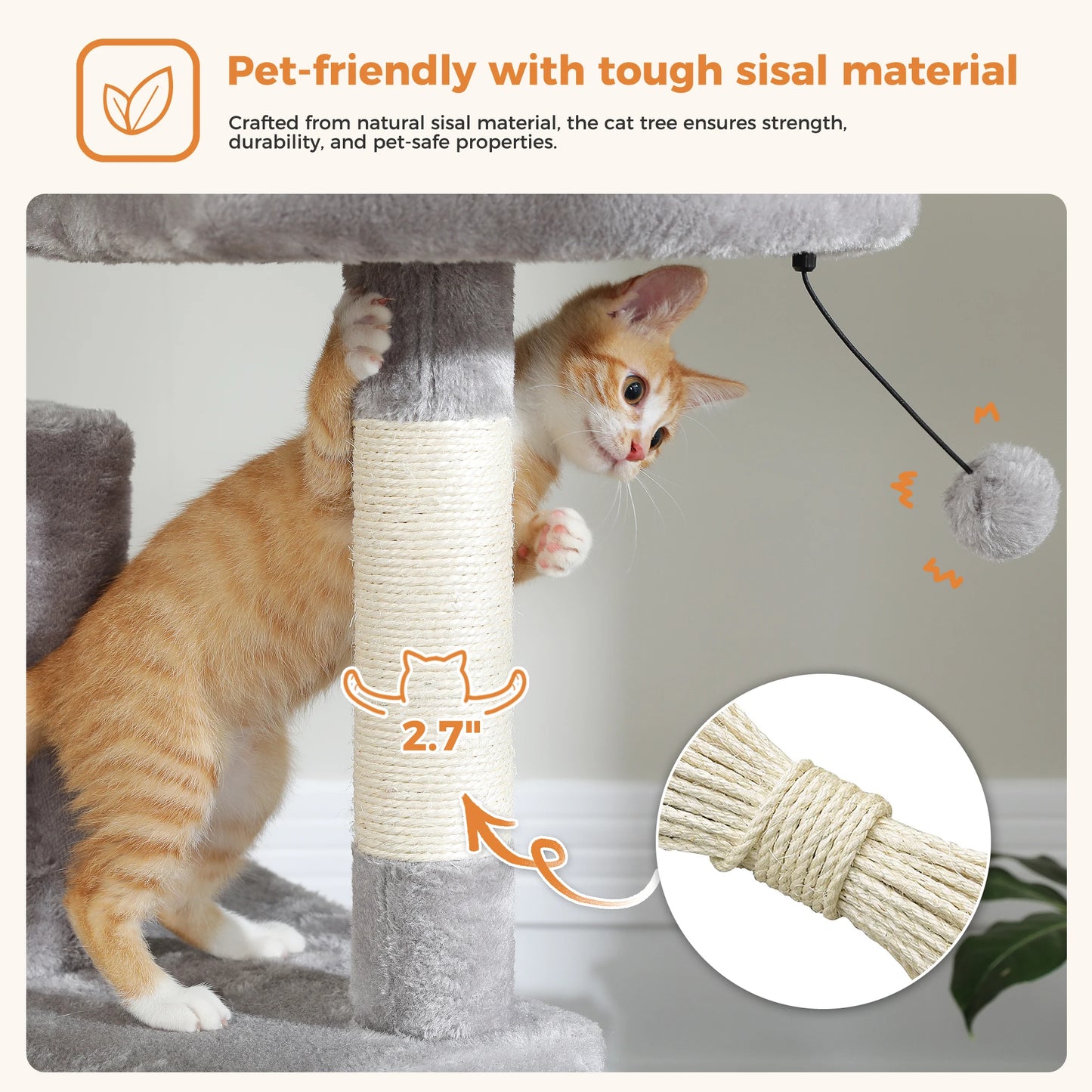 Large Cat Tower for Indoor Cats